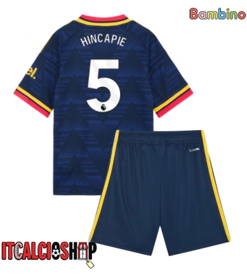 Arsenal Piero Hincapie #5 Seconda Maglia Bambino 2026-27 Manica Corta (+ Pantaloni corti)